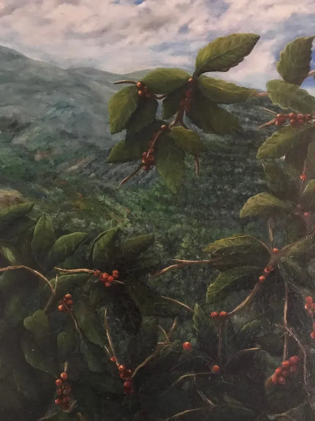 Aroma de la Montaña, óleo sobre lienzo, pintura de Mariela Restrepo